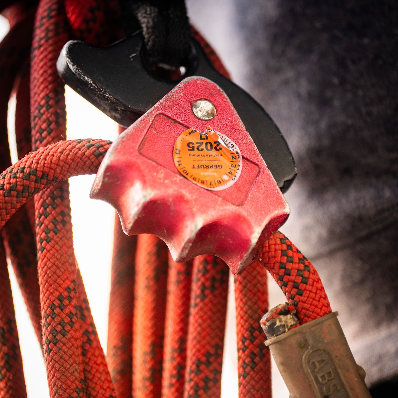 Sicherungsseil für Dacharbeiten